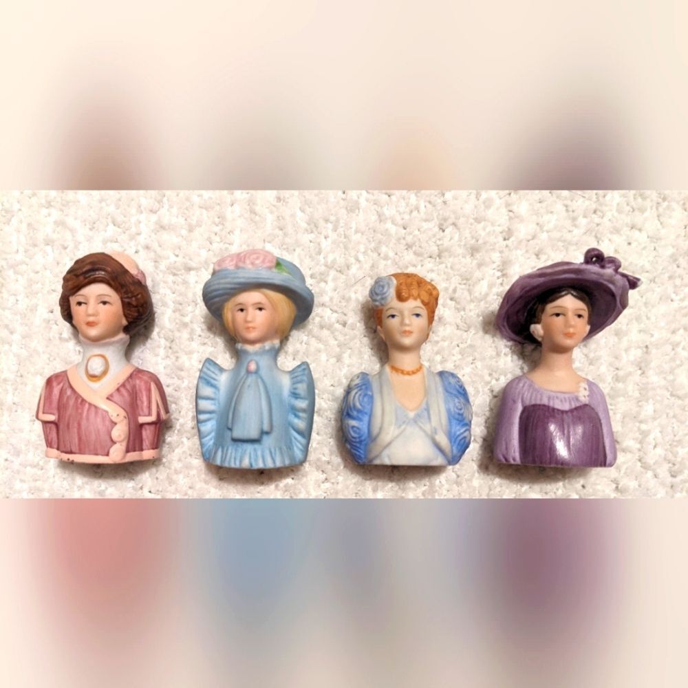Avon American Ladies' Fashion Thimbles (Set of Four)
